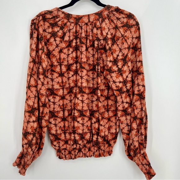 Anthropologie Porridge Elisabeth Peasant Blouse Top Tassel Long Puff Sleeve S - Picture 4 of 7